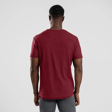 mens best lightweight tshirt crew neck color maroon