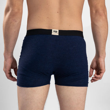 mens most comfortable boxer w fly color navy blue