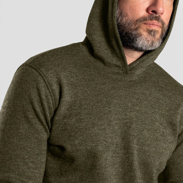 mens ultra soft pullover hoodie midweight color green