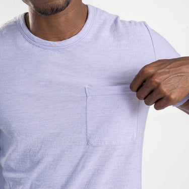 mens wind protection crew pocket color lilac
