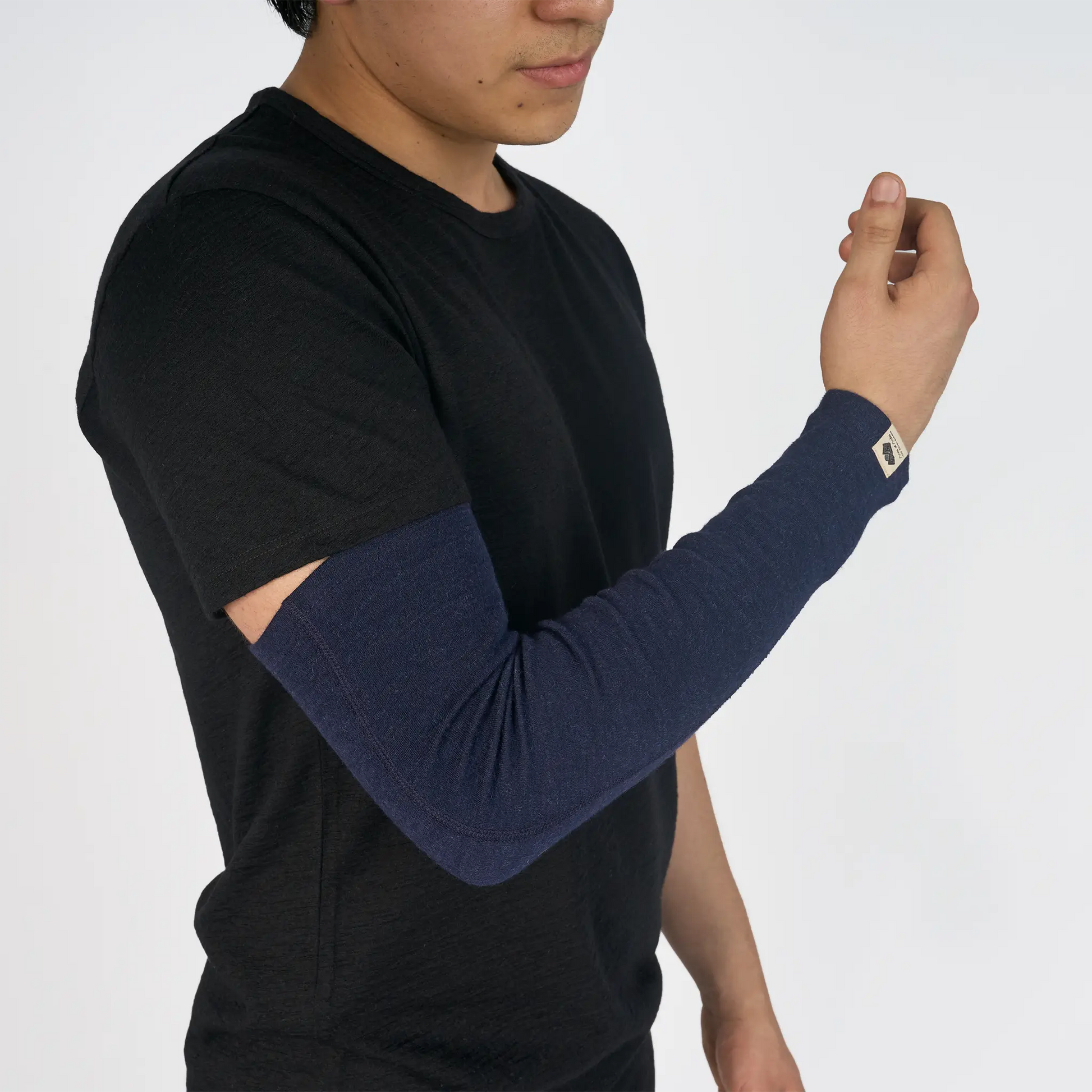 mens wind protection sleeve lightweight color navy blue