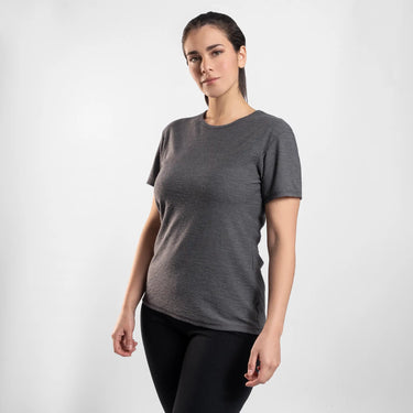 womens eco friendly running tshirt ultralight color gray