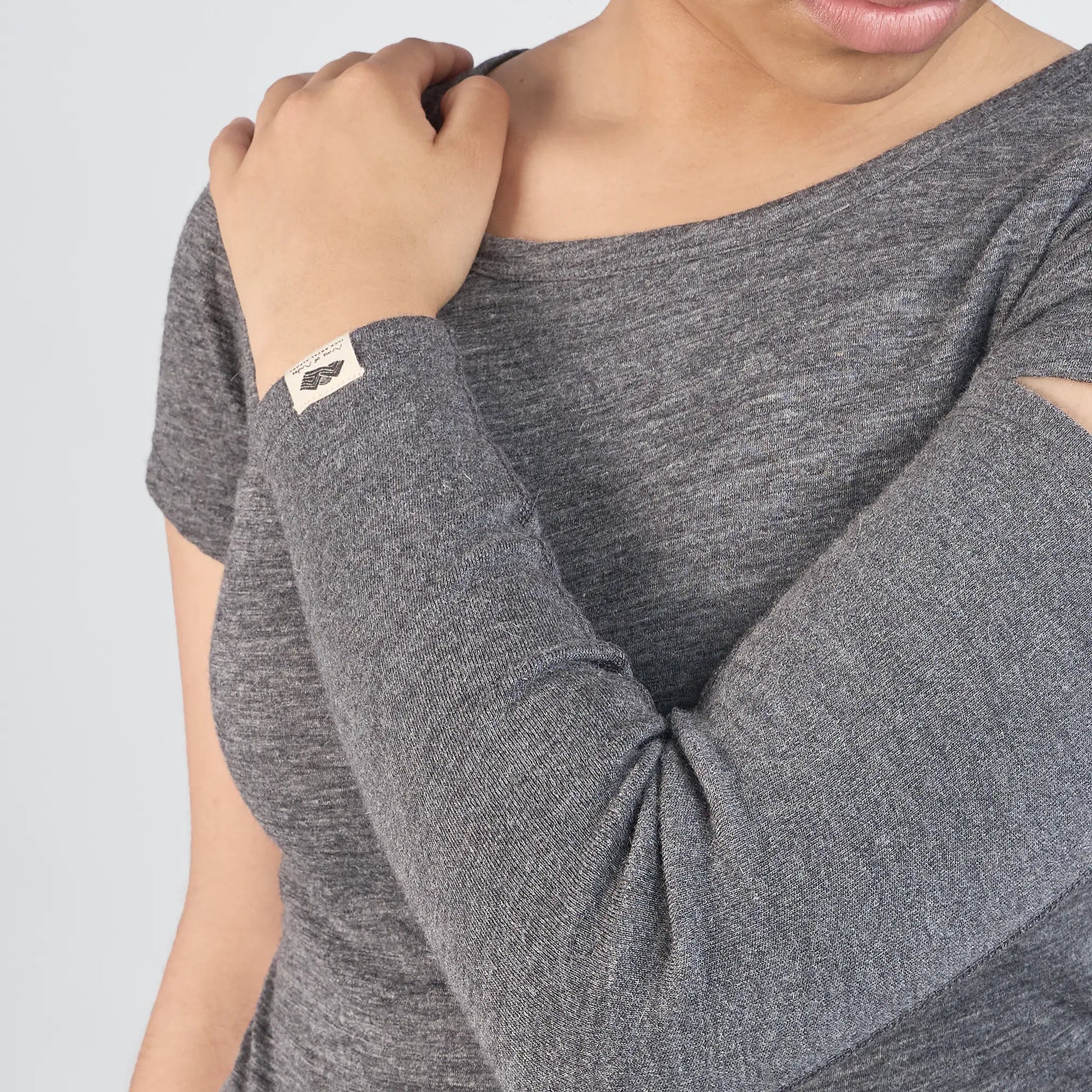 womens uv resistance sleeve midweight color gray